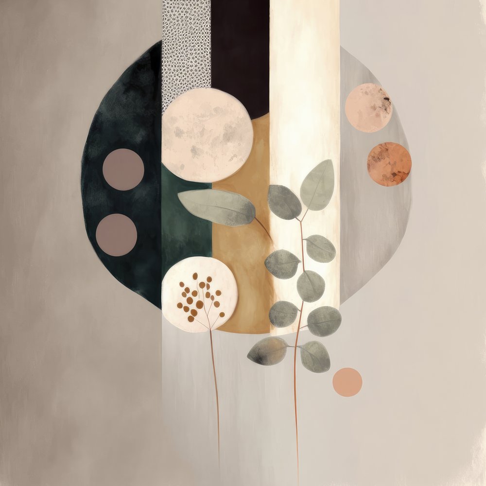 Earthy Abstract Botanicals by Bella Eve