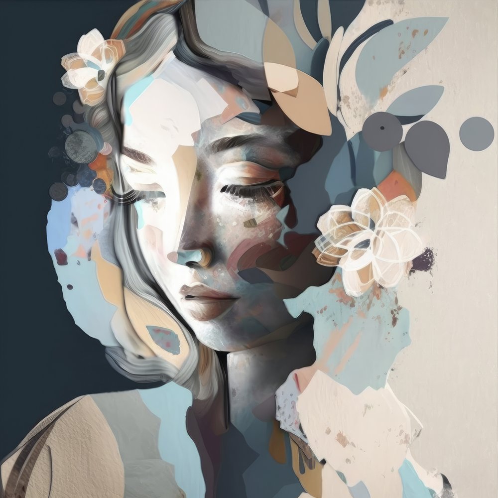 Serene Floral Woman by Bella Eve