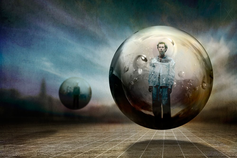 Man Within Floating Sphere by Ben Goossens ✝