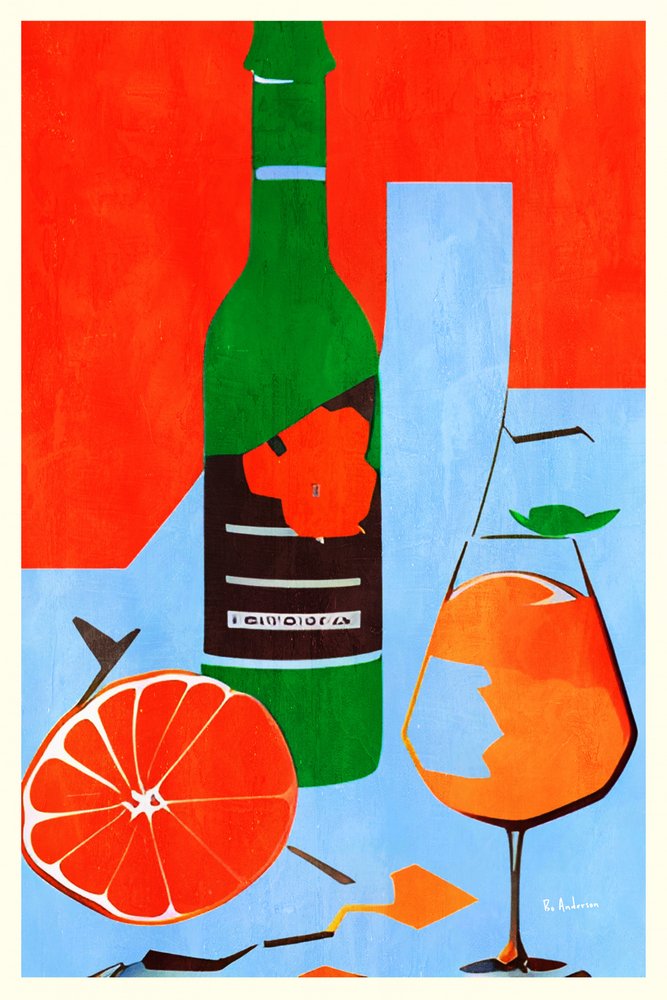 Vibrant Orange Still Life by Bo Anderson
