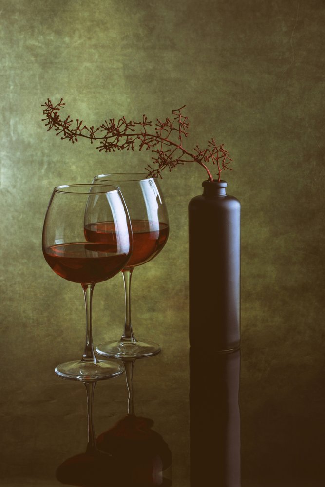 Elegant Wine Still Life by Brig Barkow