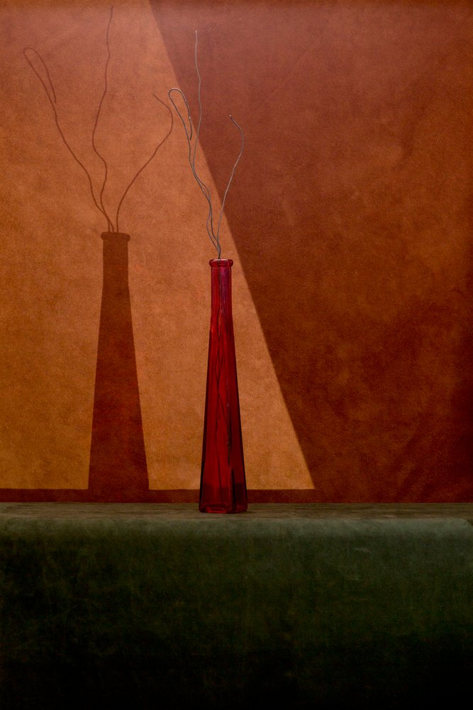 Red Vase Shadow Play by Brig Barkow