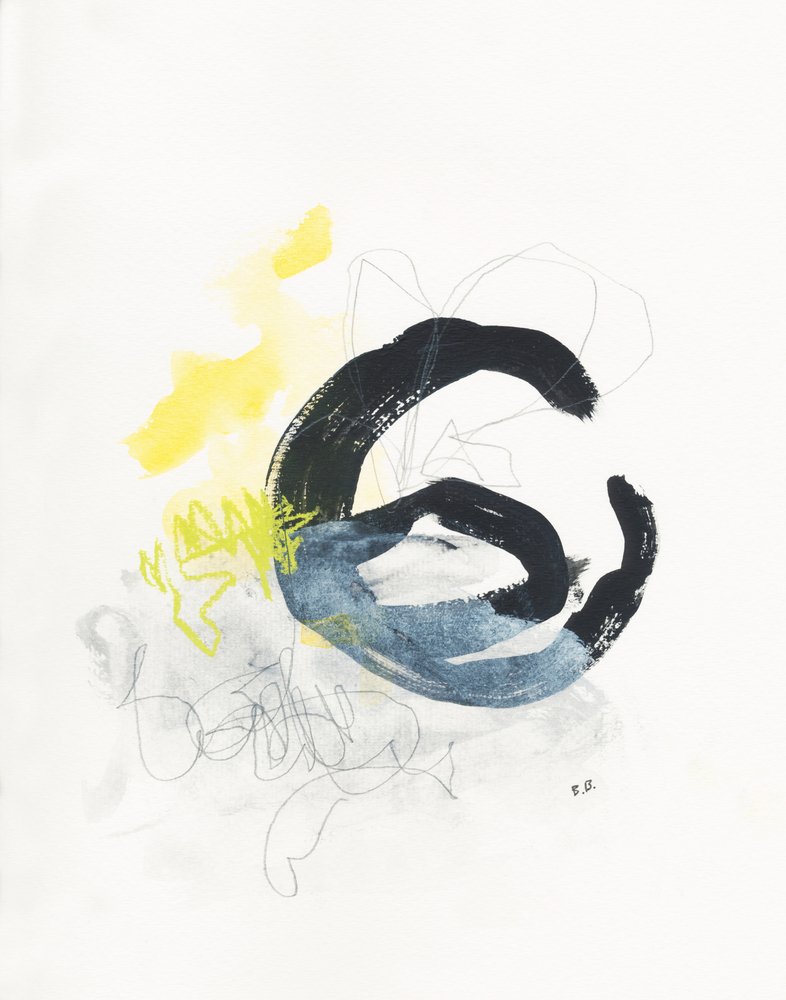 Dynamic Abstract Swirl by Bronwyn Baker