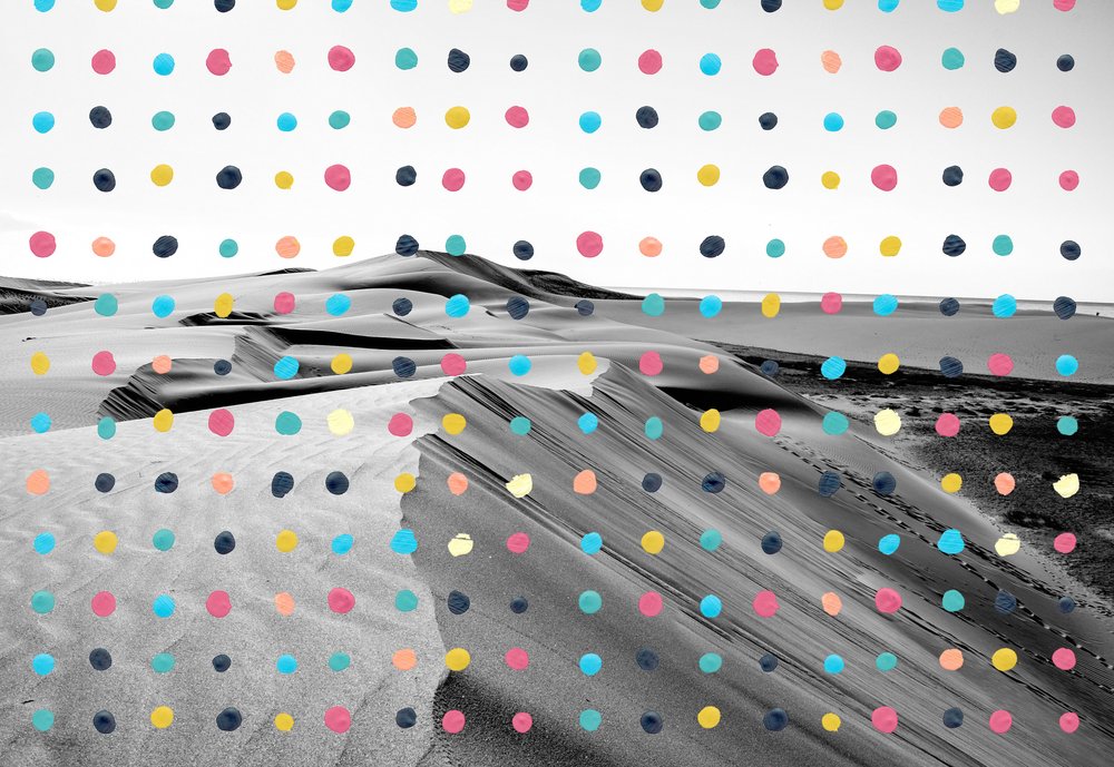 Modern Desert Dots by Bronwyn Baker