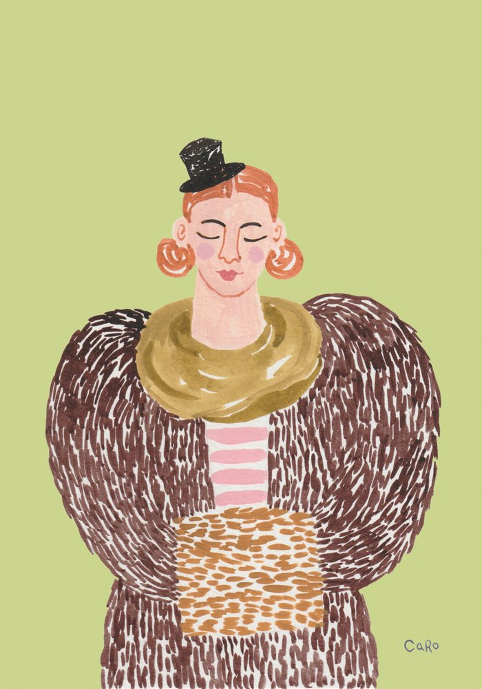 Whimsical Fashion Portrait by Caroline Roberts