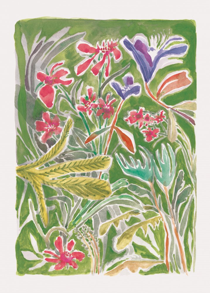 Vibrant Wild Garden by Catalina Somolinos