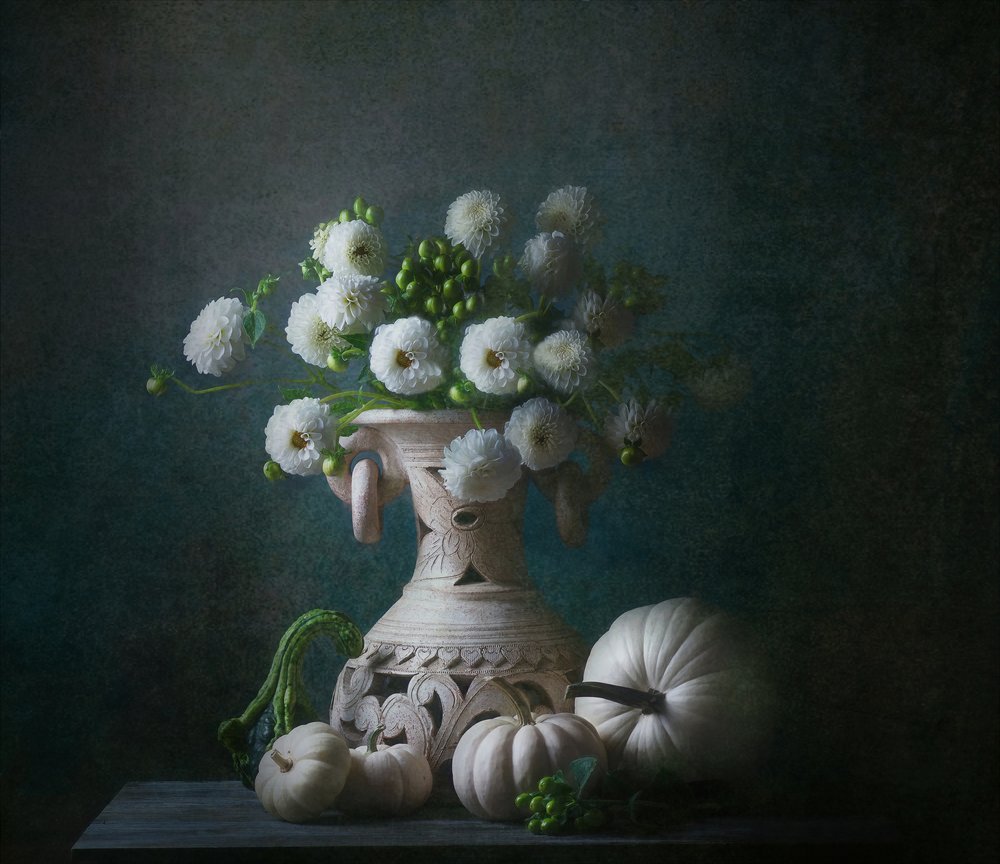 Elegant Autumn Still Life by Catherine Wang