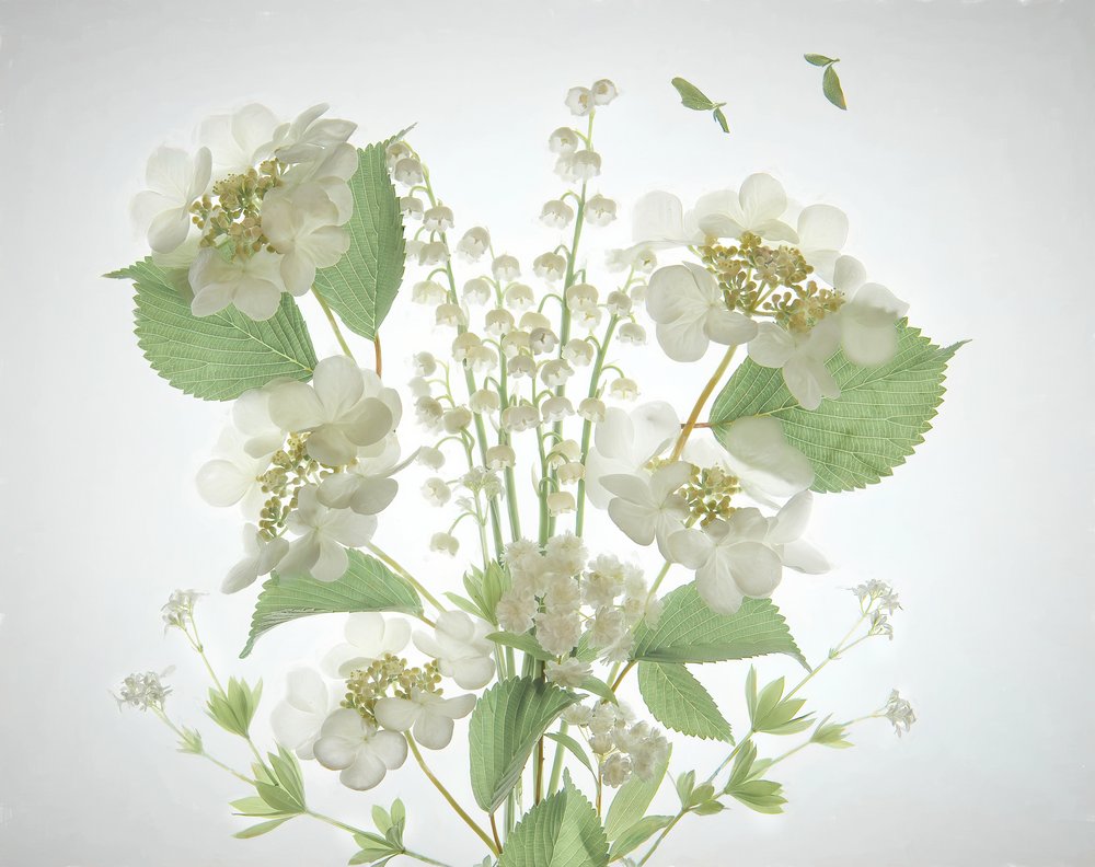 White Lily Valley Bouquet by Catherine Wang