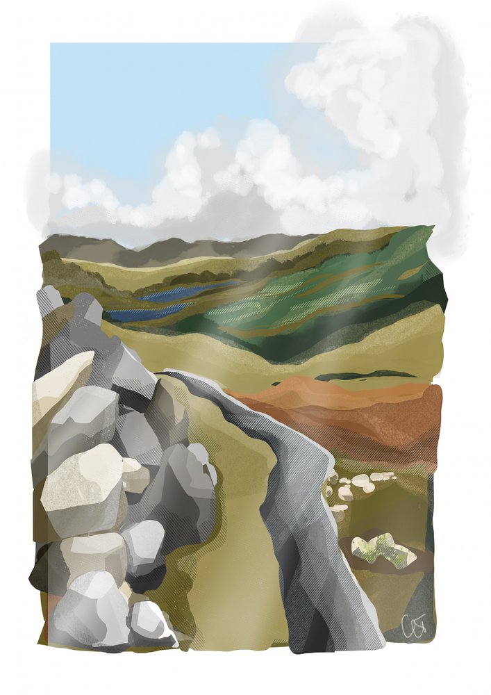 Winding Mountain Path by Charlotte Trudgett