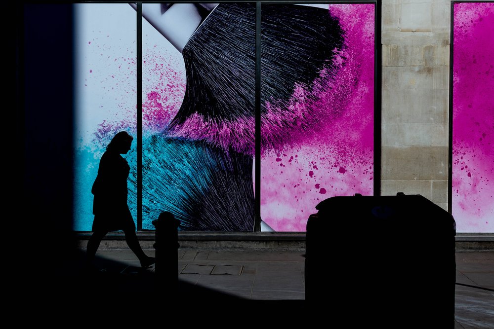 Colorful City Silhouette by Chris Hamilton
