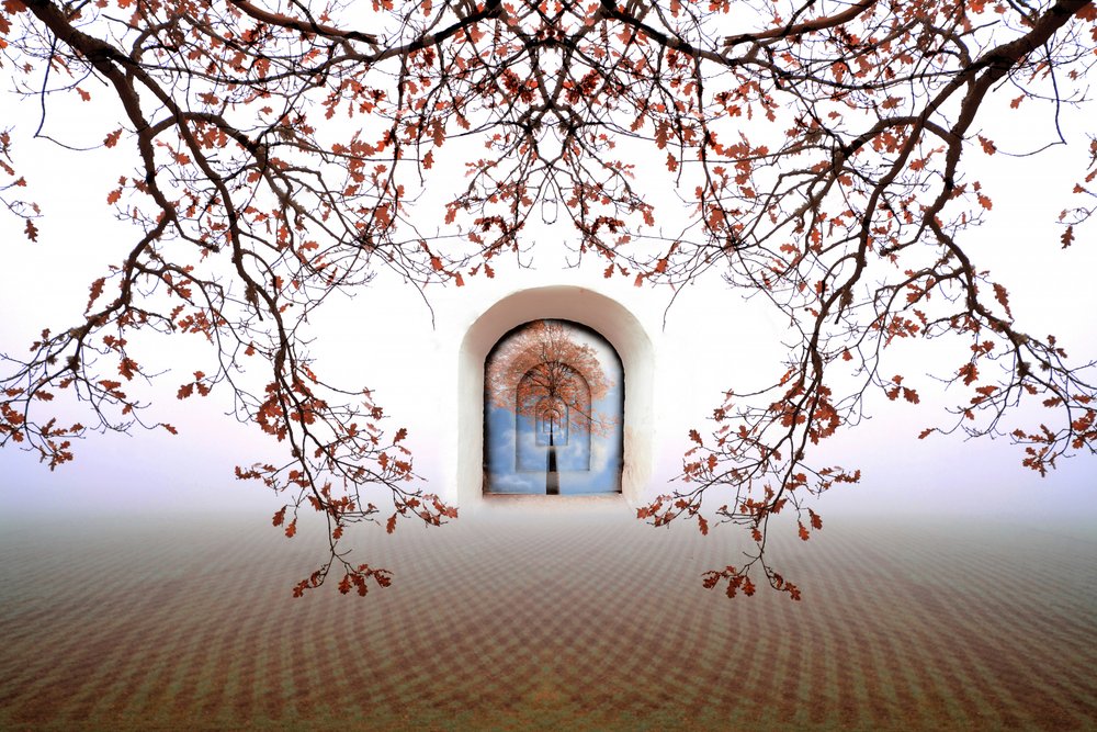 Dreamy Autumn Archway by Christina Sillen