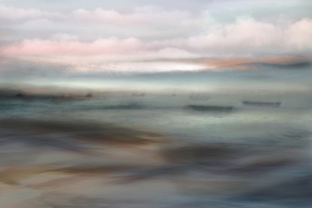 Dreamy Blurred Ocean by Christina Sillen