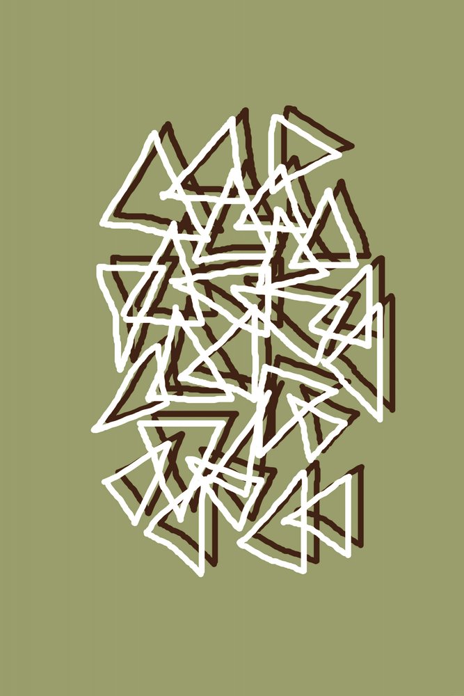 Dynamic Green Triangles by Christina Sillen