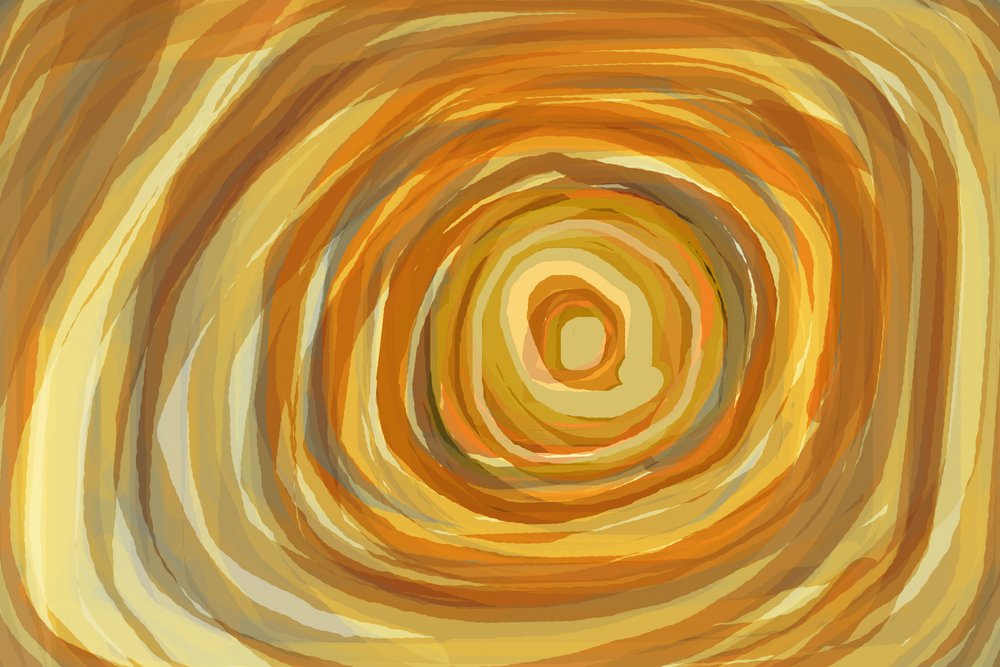 Earthy Golden Vortex by Christina Sillen