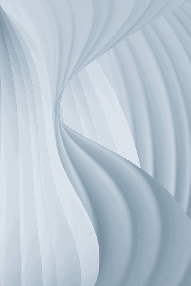 Flowing Blue Curves by Christina Sillen