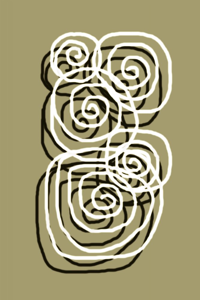 Flowing Organic Spirals by Christina Sillen