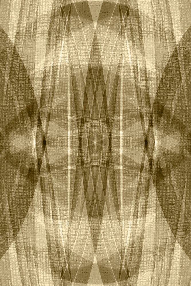 Golden Geometric Layers by Christina Sillen