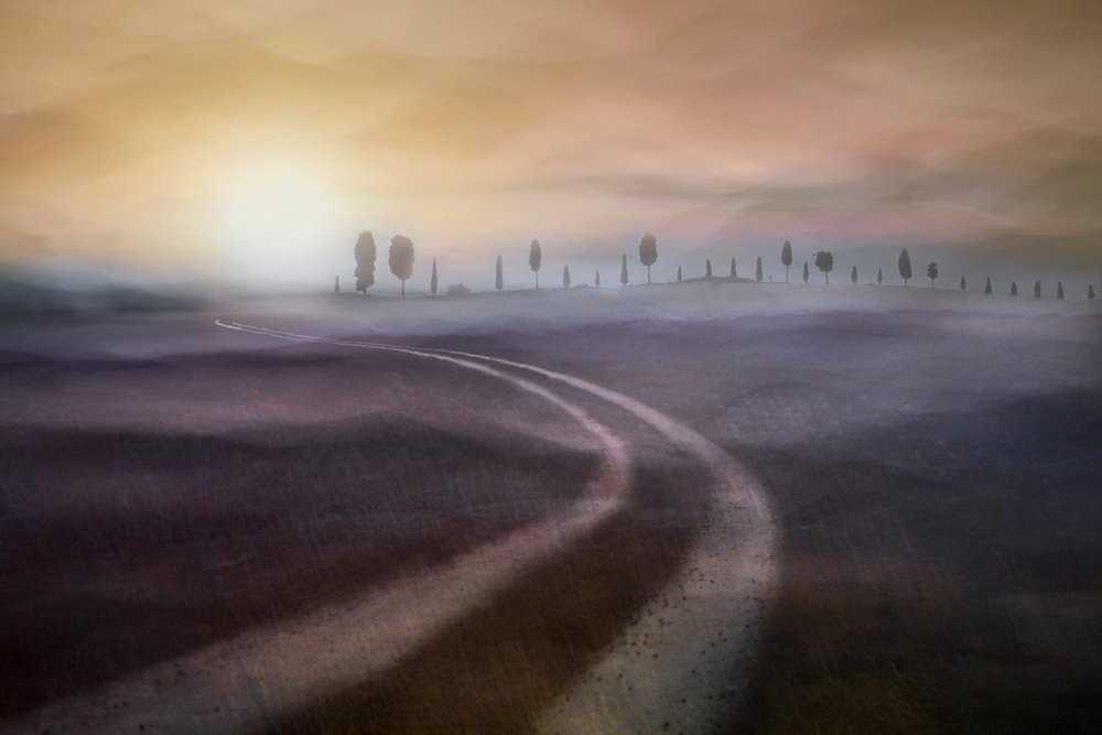 Misty Country Road by Christina Sillen