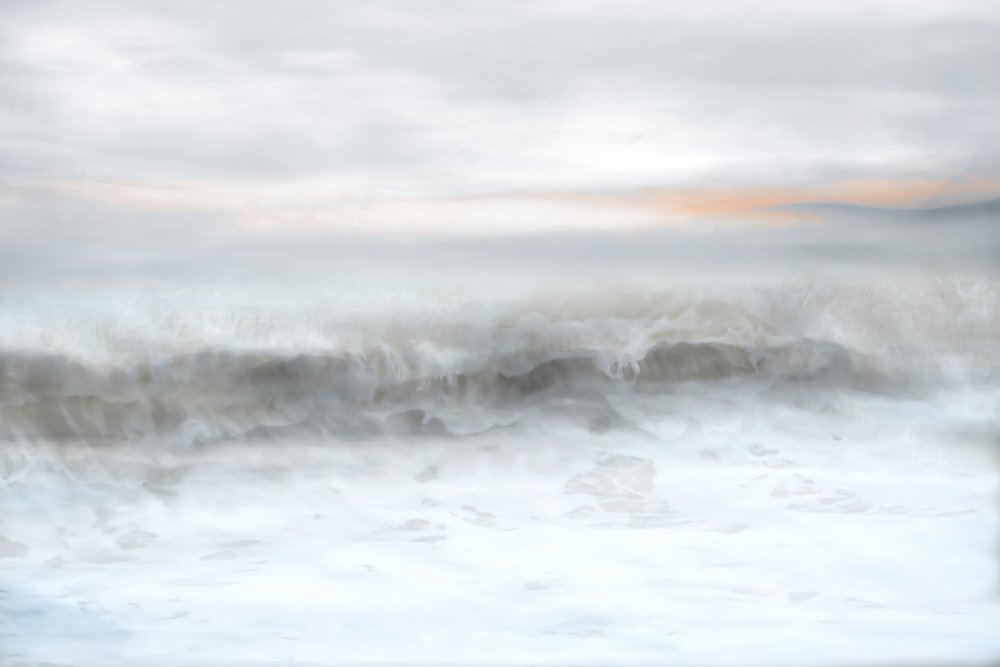 Misty Ocean Waves by Christina Sillen