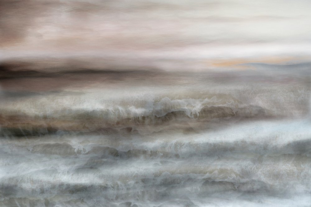 Ocean Waves Abstract by Christina Sillen