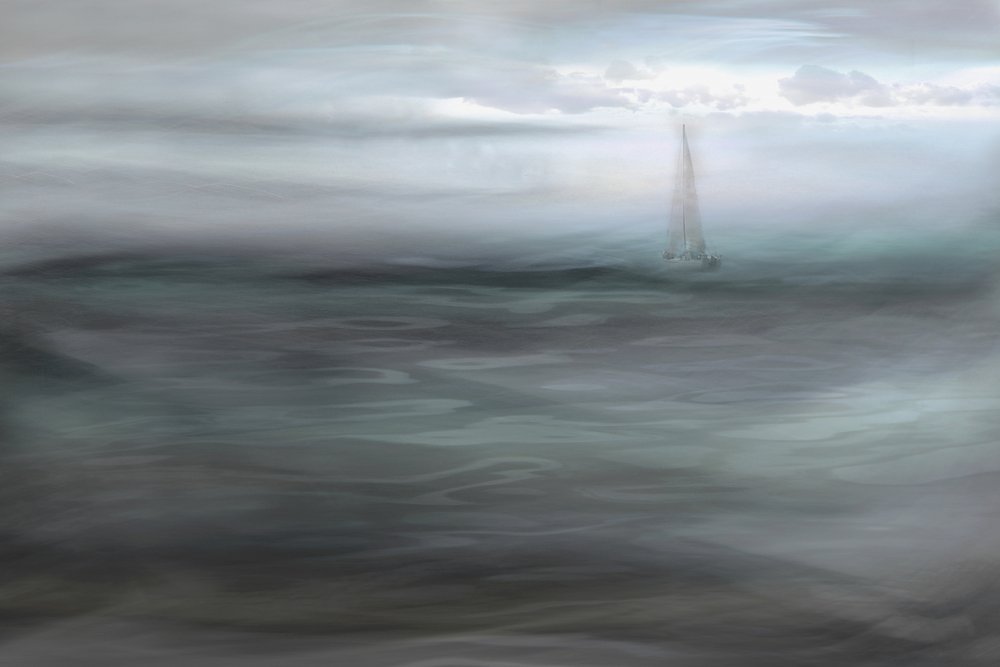 Sailboat In The Mist by Christina Sillen