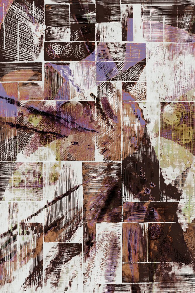 Textured Earthy Abstract by Christina Sillen