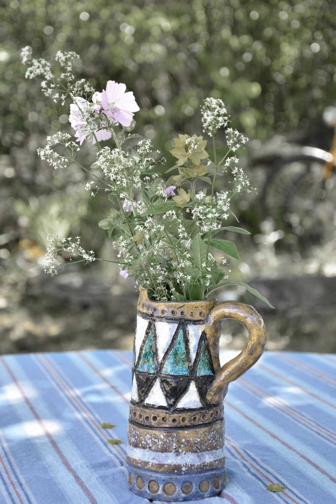 Wildflowers In Rustic Vase by Christina Sillen