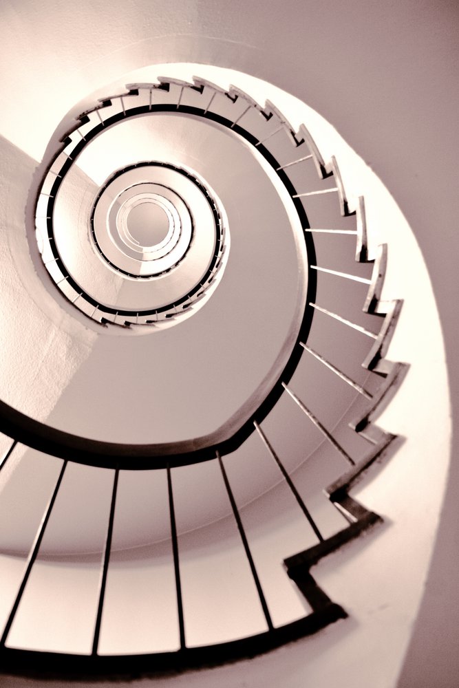 Winding Spiral Staircase by Christina Sillen