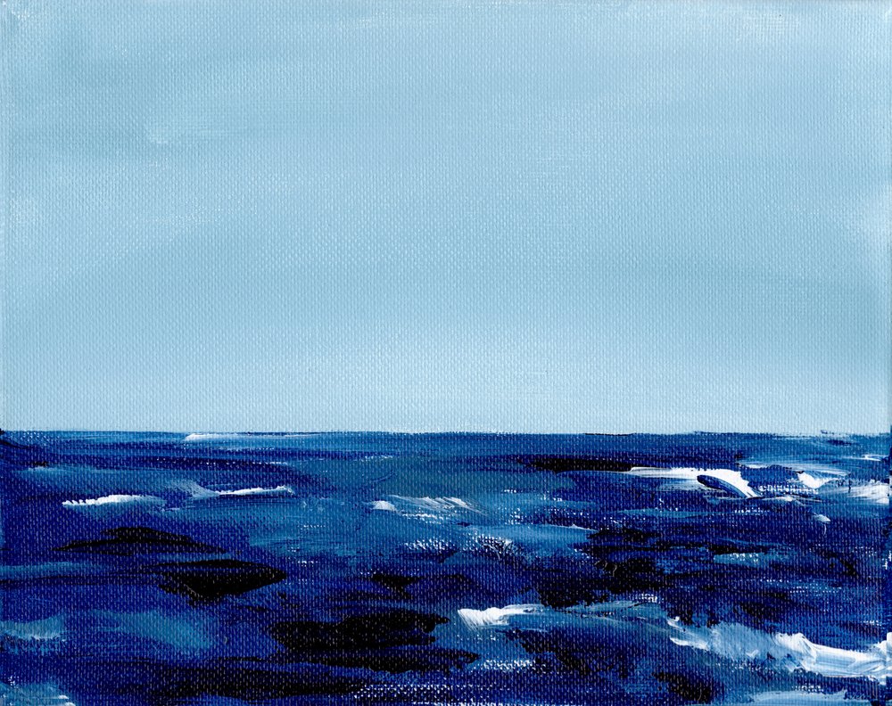Deep Blue Horizon by Christine Lindstrom