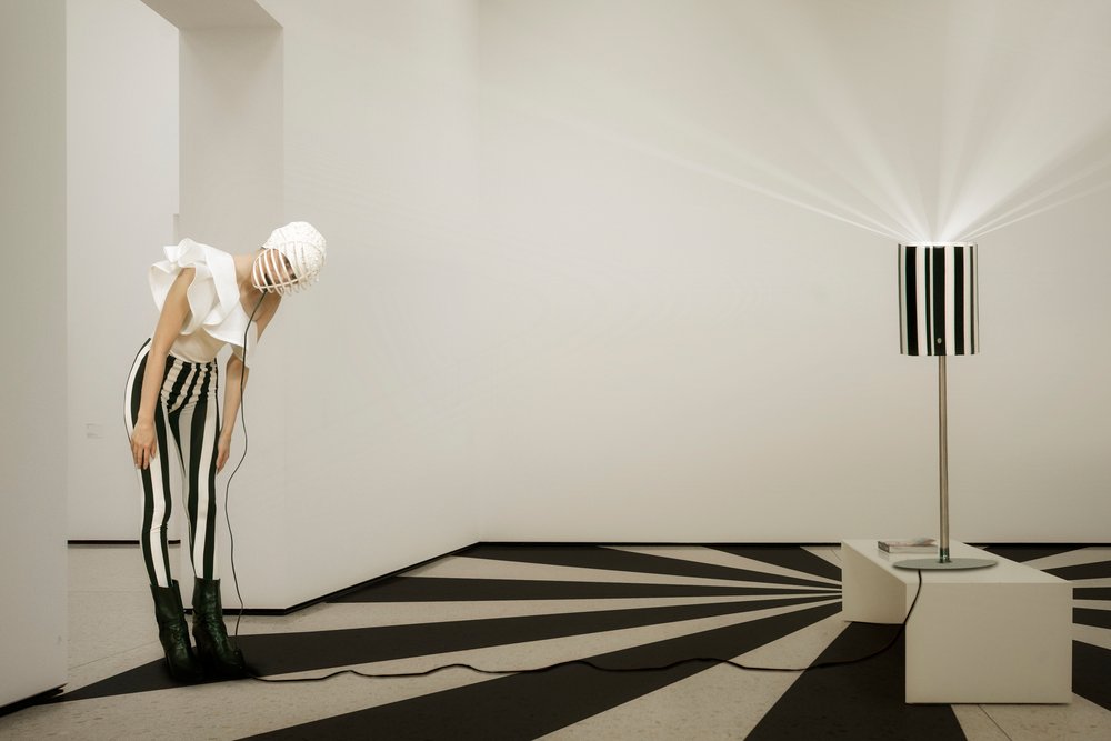 Black White Striped Vision by Christine von Diepenbroek