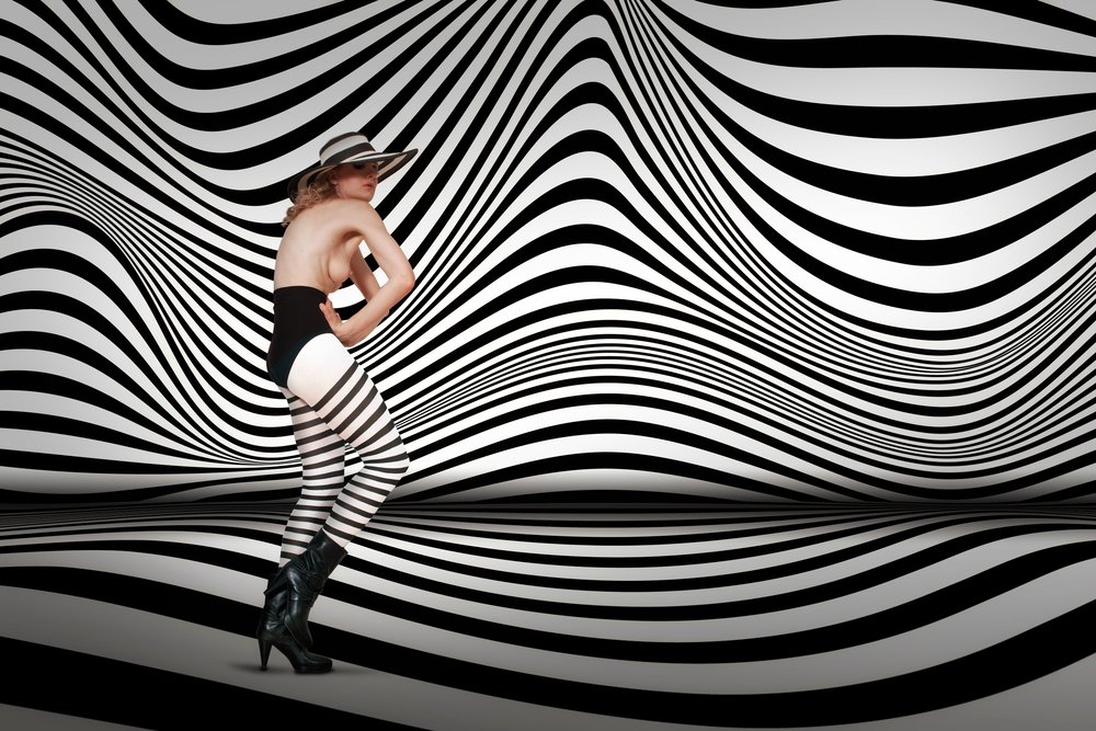 Bold Striped Figure by Christine von Diepenbroek