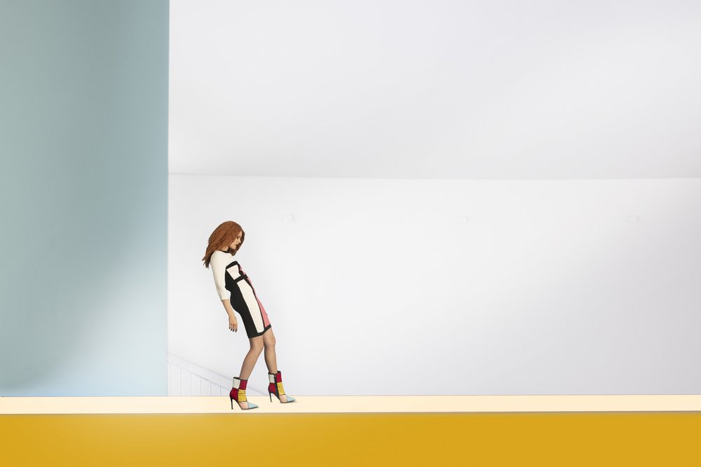 Colorful Fashion Pose by Christine von Diepenbroek