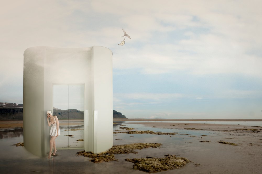 Dreamlike Coastal Bather by Christine von Diepenbroek