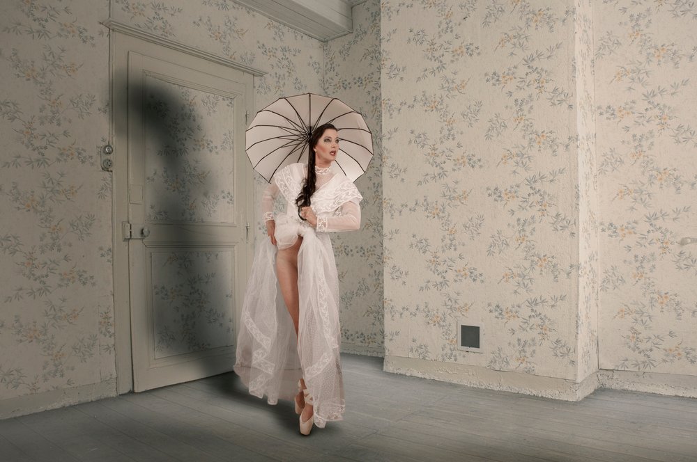 Ethereal Dancer with Umbrella by Christine von Diepenbroek