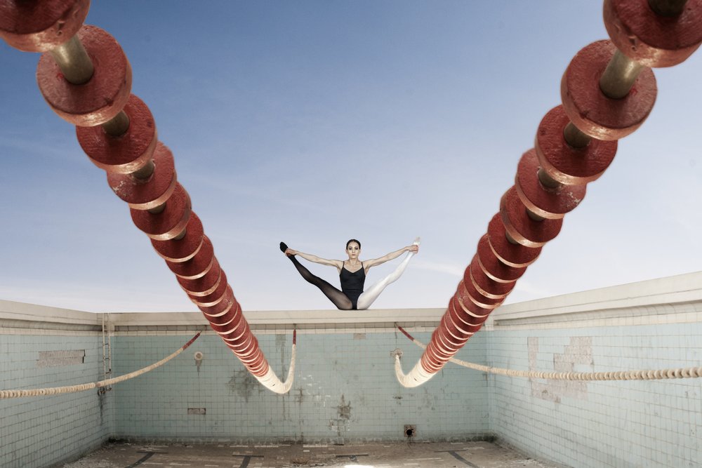 Graceful Split Abandoned Pool by Christine von Diepenbroek