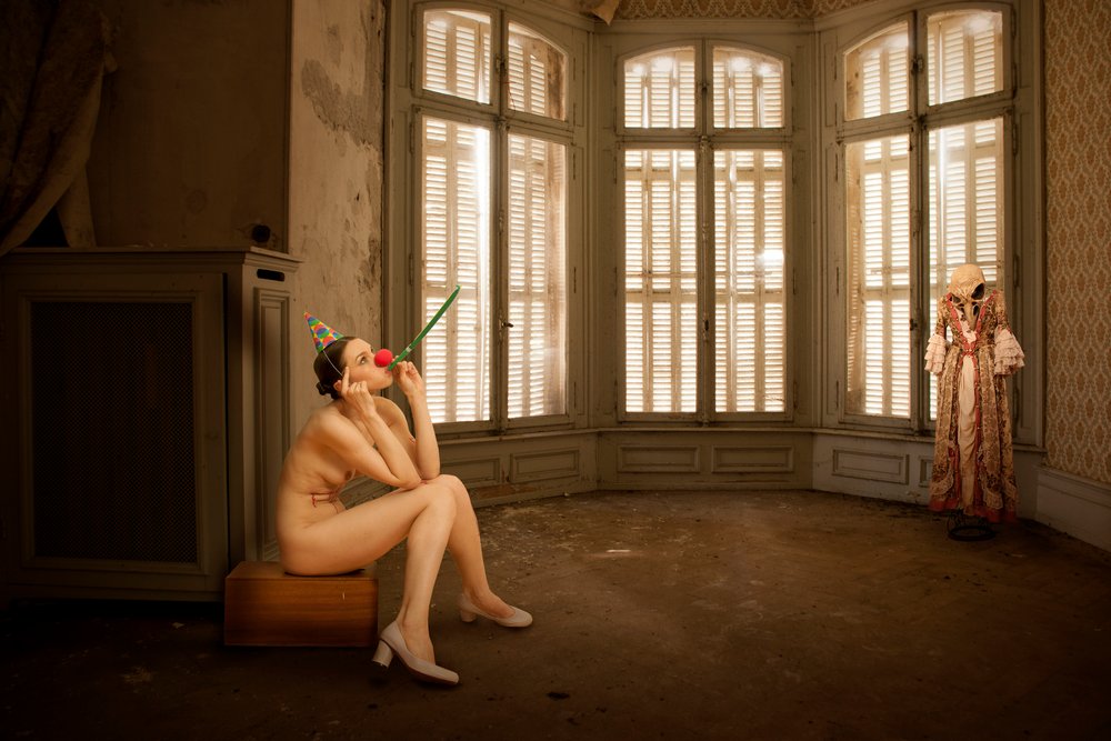 Nude Clown Party by Christine von Diepenbroek
