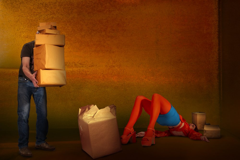 Overwhelmed With Boxes by Christine von Diepenbroek