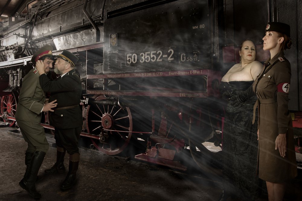 Period Drama Train Station by Christine von Diepenbroek