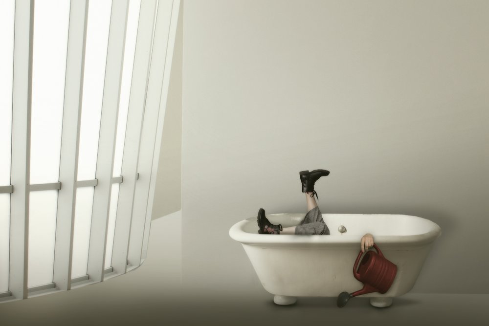 Quirky Bathtub Watering by Christine von Diepenbroek