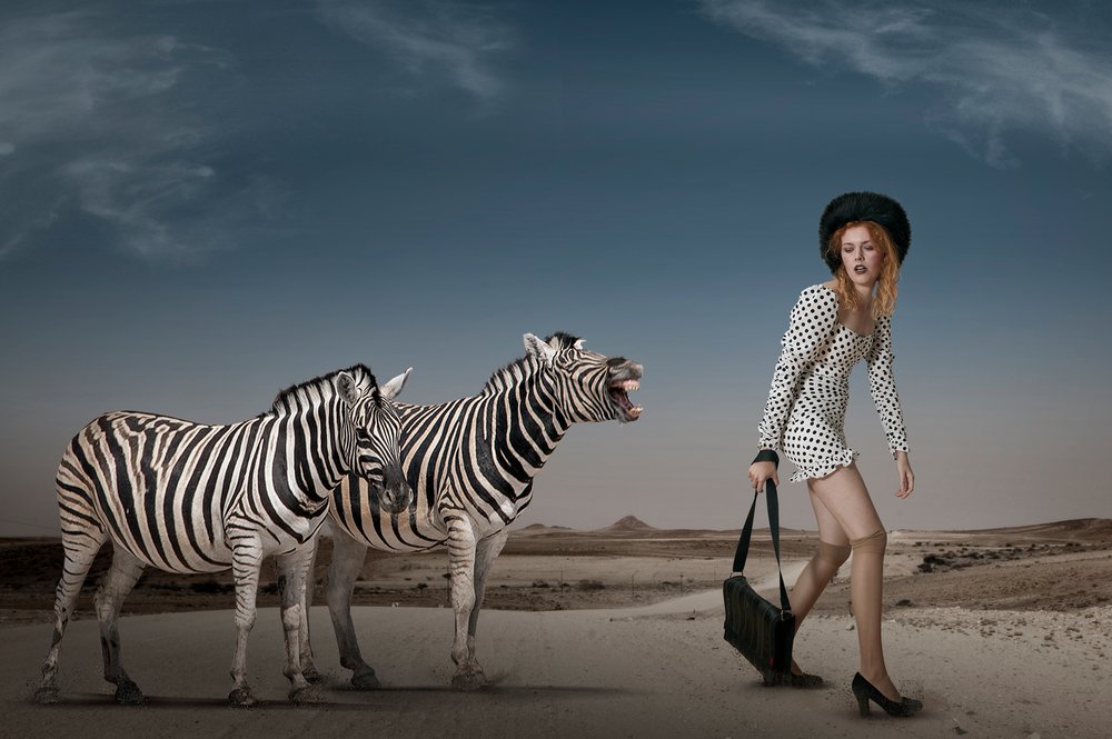 Surreal Fashion Desert Scene by Christine von Diepenbroek