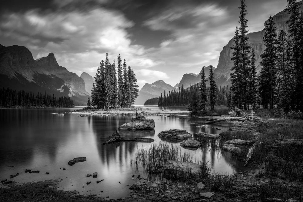 Majestic Mountain Lake Island by Christoph Schaarschmidt