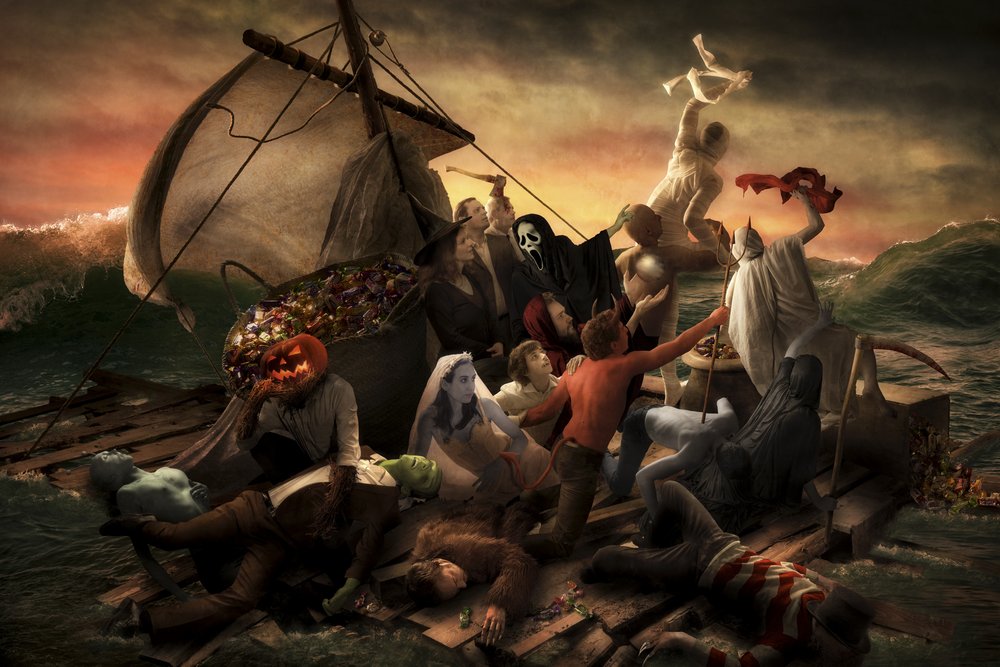 Raft of Halloween Monsters by Christophe Kiciak
