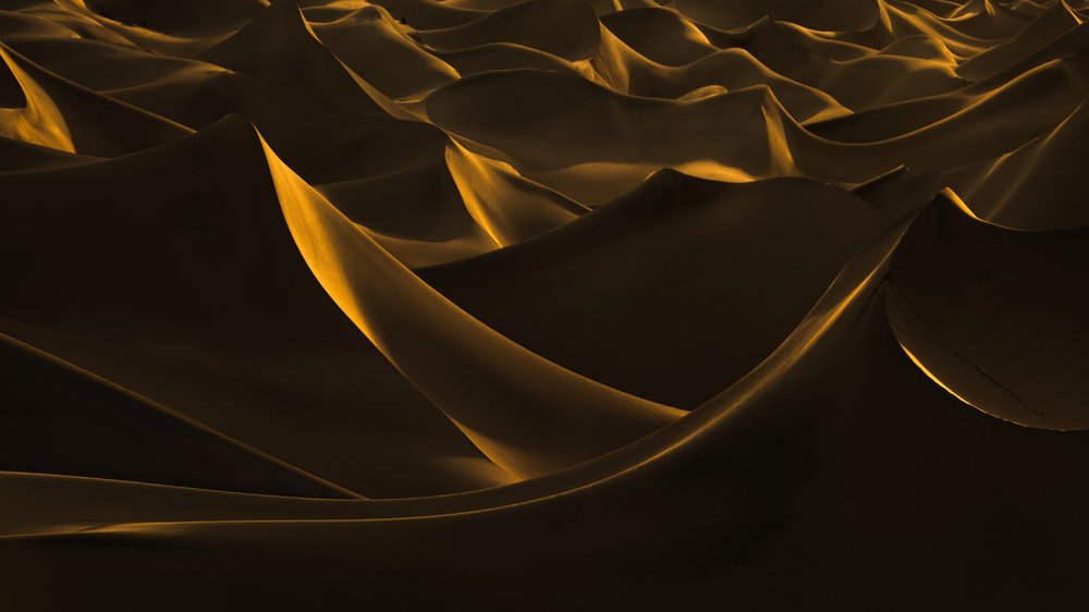 Golden Desert Dunes by Chuanxu Ren