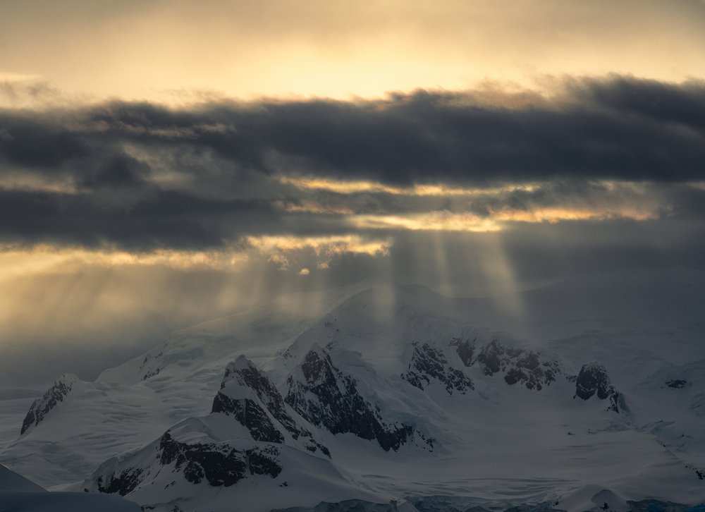 Golden Rays Over Mountains by Chuanxu Ren