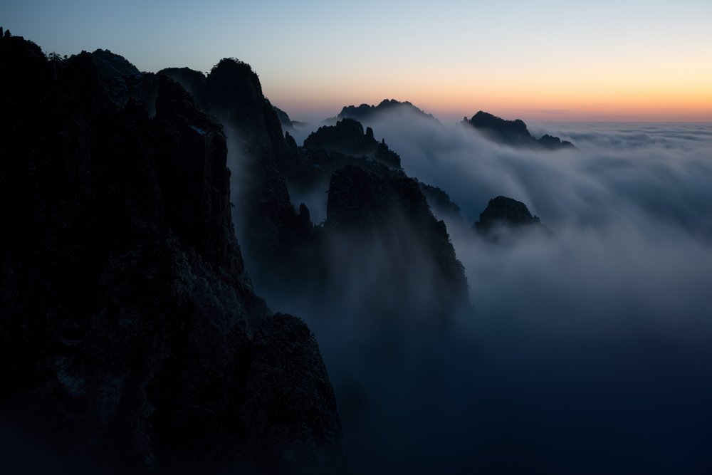 Misty Mountain Peaks by Chuanxu Ren
