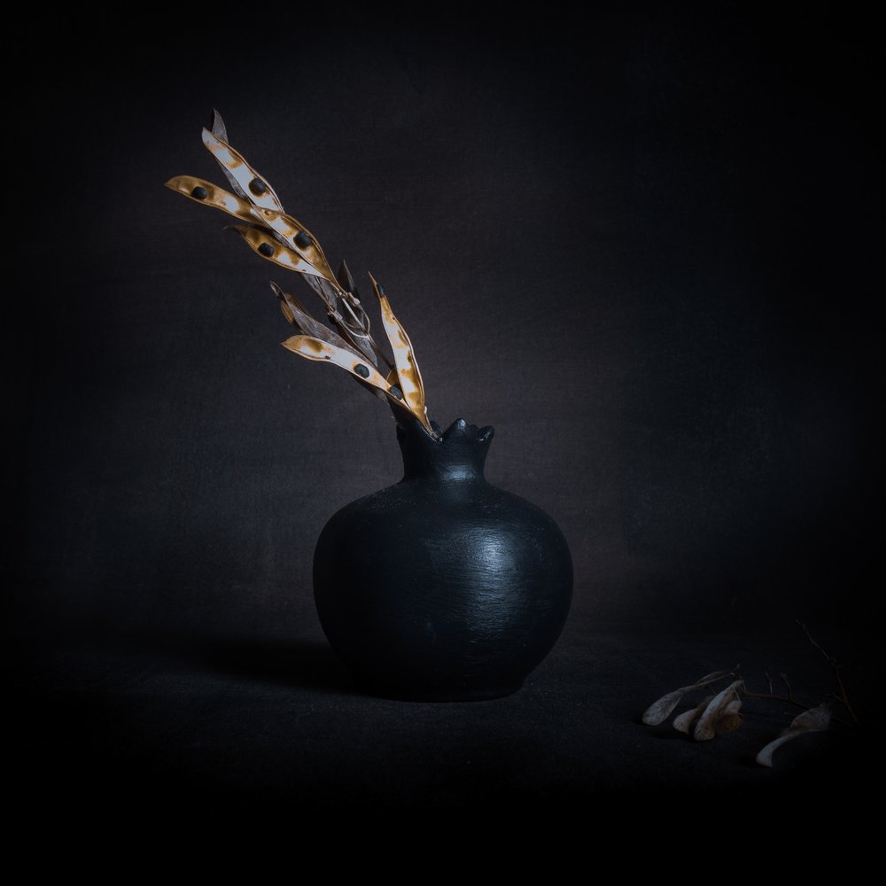 Dark Botanical Still Life by Cicek Kiral
