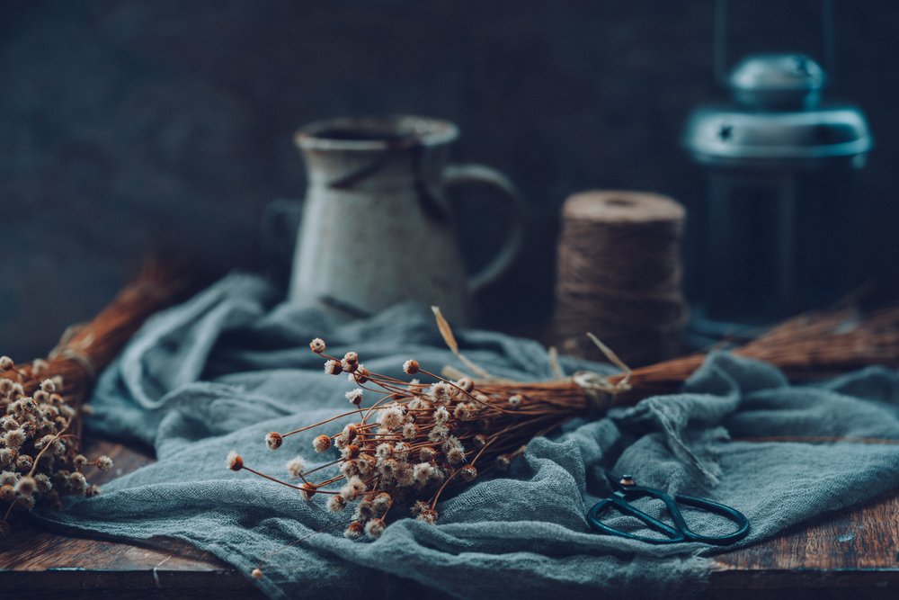 Moody Floral Still Life by Cindy Liu