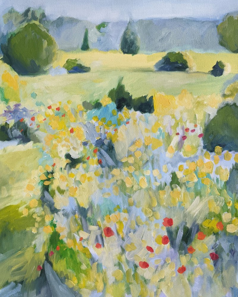 Peaceful Summer Garden by Claire Whitehead