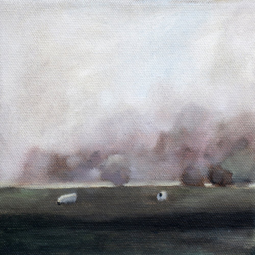 Sheep in a Quiet Field by Claire Whitehead