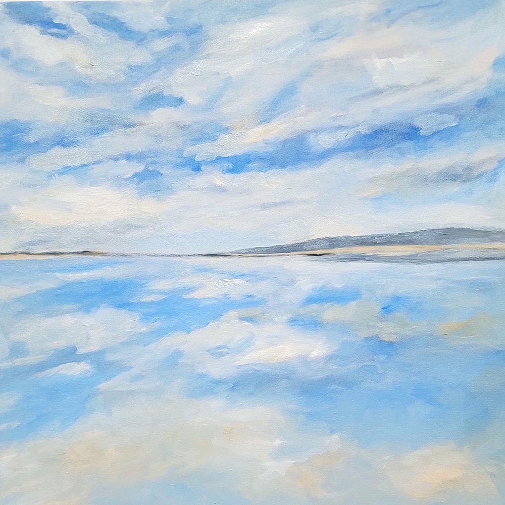 Vast Blue Sky Reflection by Claire Whitehead